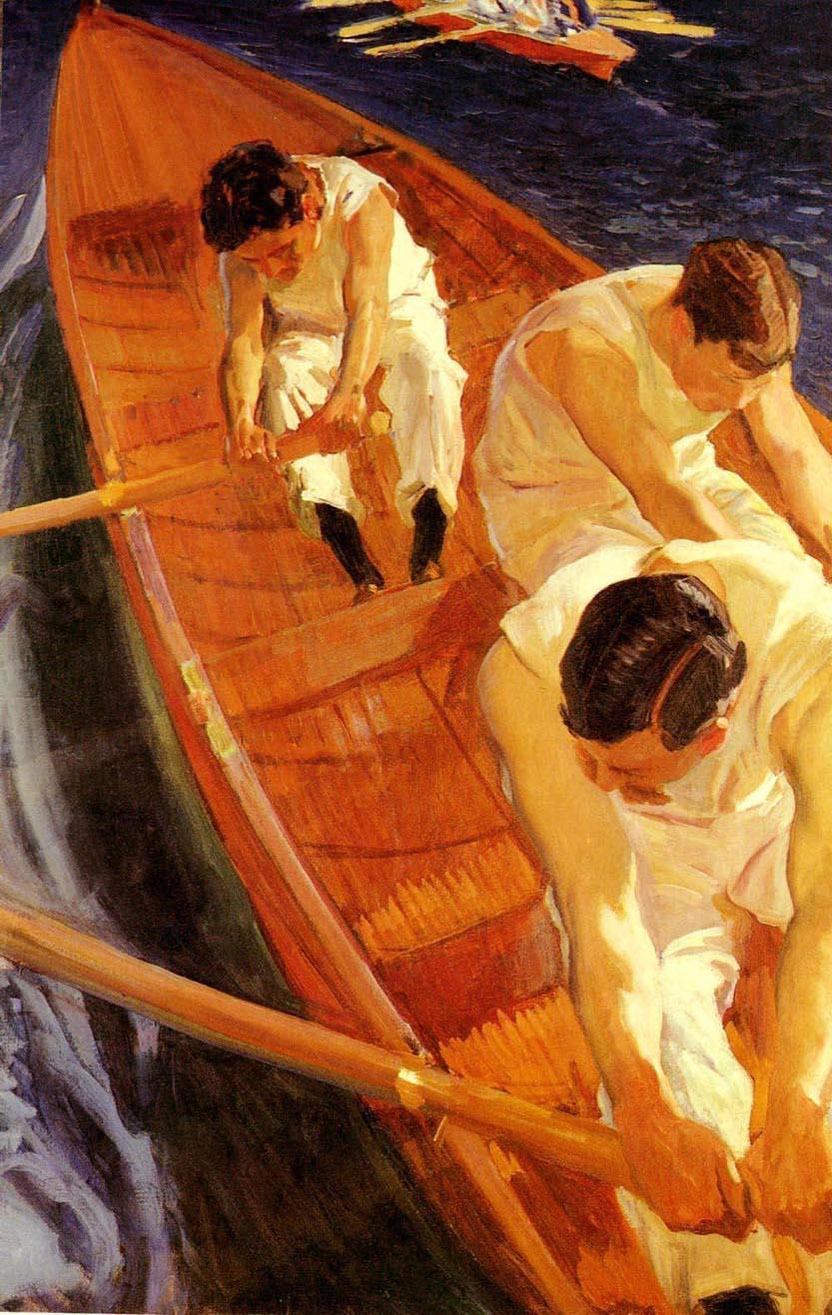 Joaquin Sorolla y Bastida In the Rowing Boat Zarauz